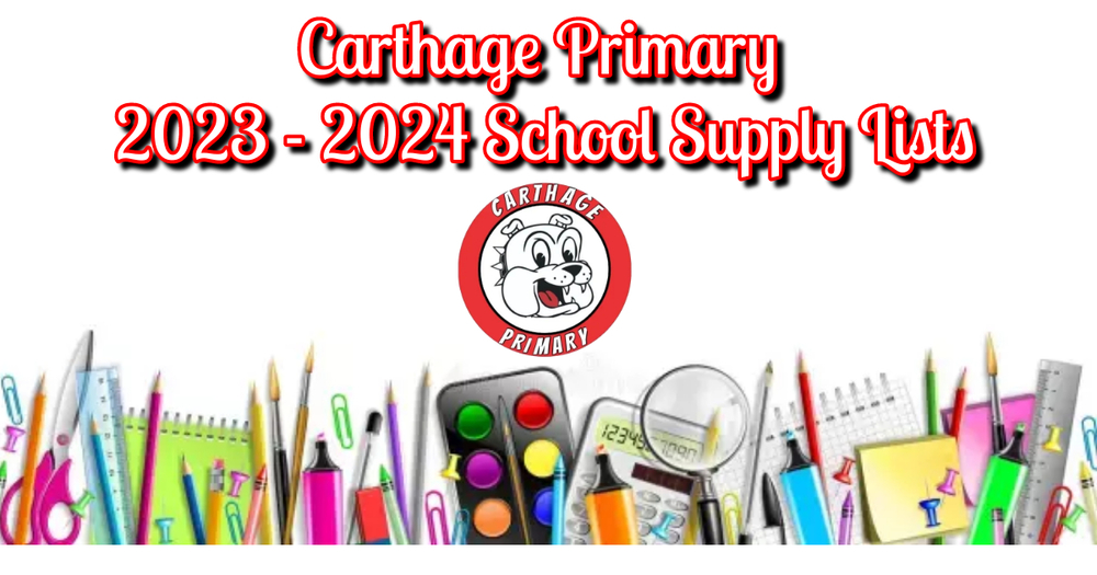 2023-2024 School Supply Lists