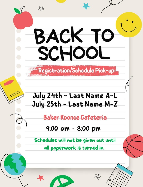 2023 - 2024 Registration | Baker Koonce Intermediate