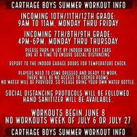 Carthage Boys' Summer Workout