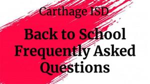 Back to School FAQ
