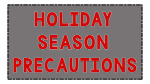 Holiday Season Precautions from Department of Health