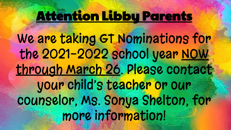 GT Nominations