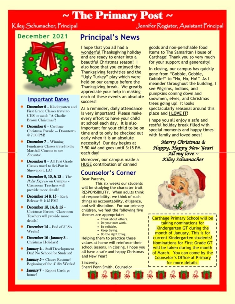 December newsletter 