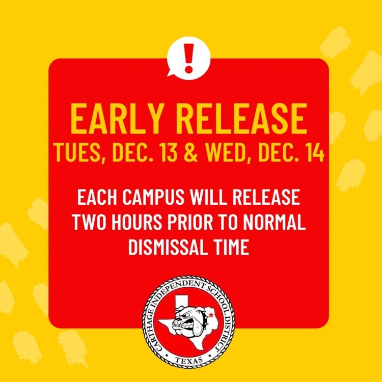 December Early Release Info