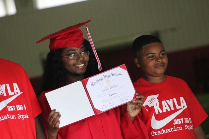 PACE student receiving diploma